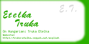 etelka truka business card